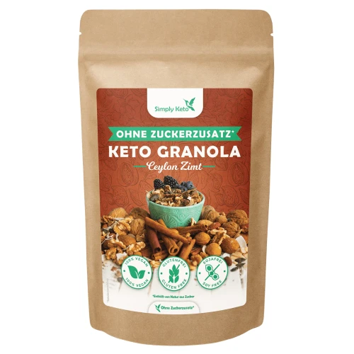 Przejdź do produktu Keto Granola - Cynamonowa przyjemność 250g SimplyKeto