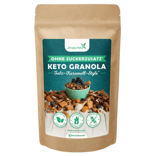 Przejdź do produktu Keto Granola - Słony Karmel 250g KETO i Low-Carb SimplyKeto