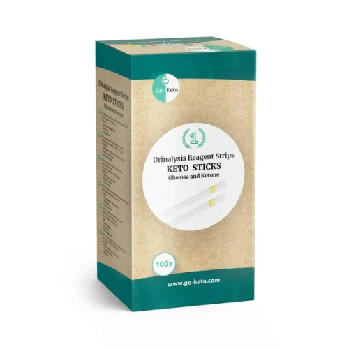 Przejdź do produktu Paski do badania moczu na obecność glukozy i ketonów 50 szt. Go-Keto