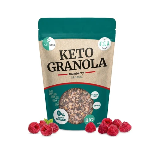 Przejdź do produktu Bio Keto Granola Malinowa Go-Keto 290g 