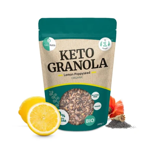 Przejdź do produktu Bio Keto Granola Cytrynowo-Makowa Go-Keto 290g 