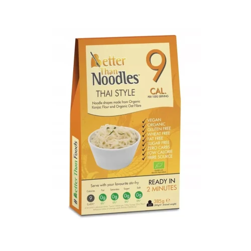 Przejdź do produktu Makaron Konjac w stylu tajskim BIO  385g (300 g)– Better Than Foods