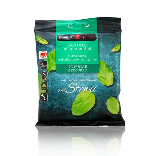 Przejdź do produktu Cukierki eukaliptusowo-miętowe – 50g – Pure&Good