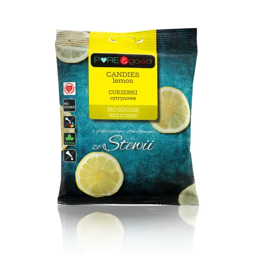 Przejdź do produktu Cukierki cytrynowe 50g Pure&Good