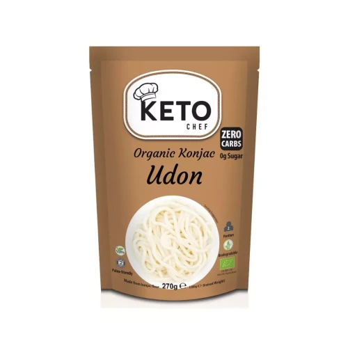 Przejdź do produktu Makaron Udon (Konjac) Bezglutenowy BIO – 270g (200g) – Keto Chef