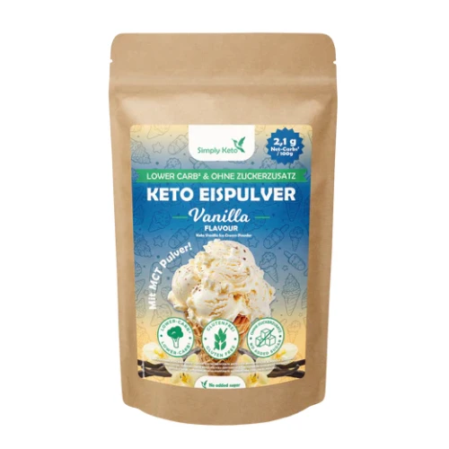 Przejdź do produktu Lody low carb i keto z olejem MCT o smaku Waniliowym 100g Simply Keto