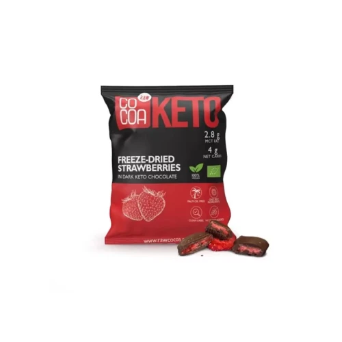 Przejdź do produktu Keto Truskawki w Ciemnej Czekoladzie – 40g – Cocoa