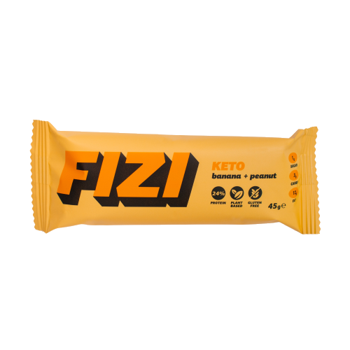 Przejdź do produktu Baton keto proteinowy bananowo orzechowy 45 g - Fizi