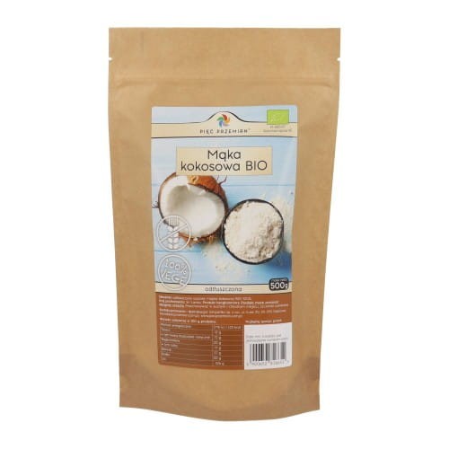 Przejdź do produktu Mąka kokosowa BIO 500 g Pięć Przemian