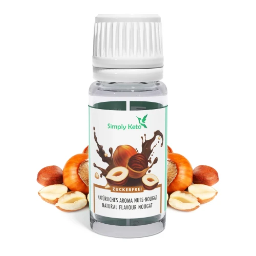 Przejdź do produktu Naturalny keto aromat ORZECHOWO NUGATOWY - Simply Keto 10 ml idealny do kaw i deserów