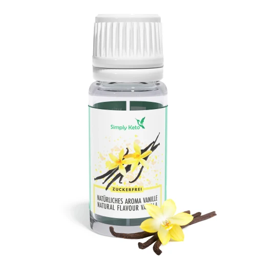 Przejdź do produktu Naturalny keto aromat WANILIOWY - Simply Keto 10 ml idealny do kaw i deserów
