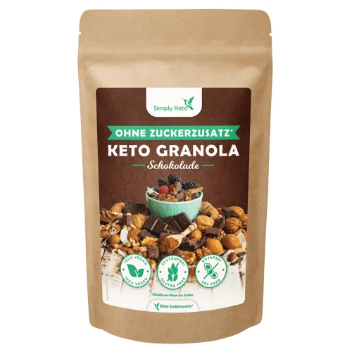 Przejdź do produktu Keto Granola czekoladowa 250 g - Simply Keto