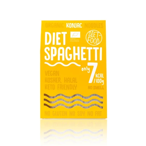 Przejdź do produktu Keto Makaron Spaghetti – Konjac/Shirataki – niskowęglowodanowy – 300g – Diet-Food