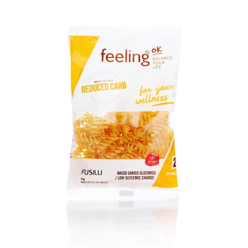 Przejdź do produktu Fusilli – Makaron niskowęglowodanowy – 50g – FeelingOK