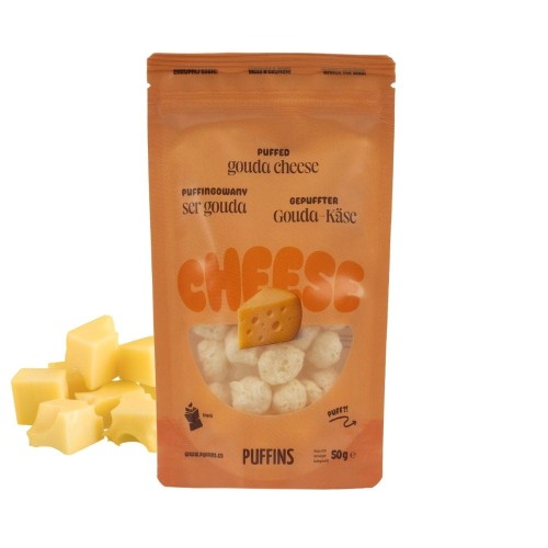 Przejdź do produktu Ser GOUDA suszony, puffingowany 50g - PUFFINS