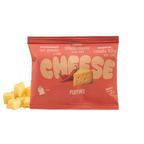 Przejdź do produktu Ser GOUDA z chili suszony, puffingowany 15g - PUFFINS