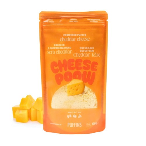 Przejdź do produktu Ser CHEDDAR suszony w proszku 100g - PUFFINS