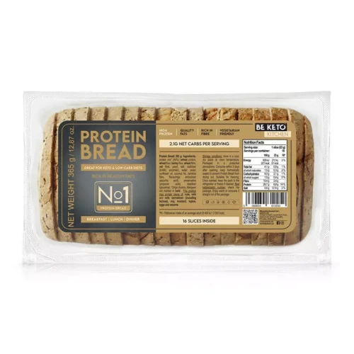 Przejdź do produktu Keto Chleb Tostowy Wysokobiałkowy 365g - BeKeto