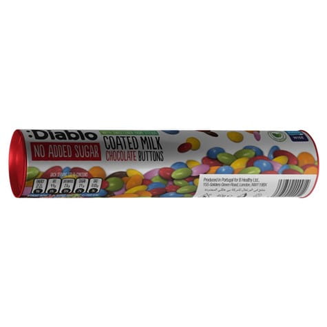 Przejdź do produktu Czekoladowe lentylki bez dodatku cukru w tubce 22g Diablo