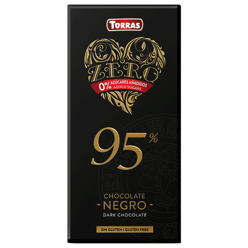 Przejdź do produktu Czekolada gorzka 95% kakao bez dodatku cukru Zero 100g - Torras