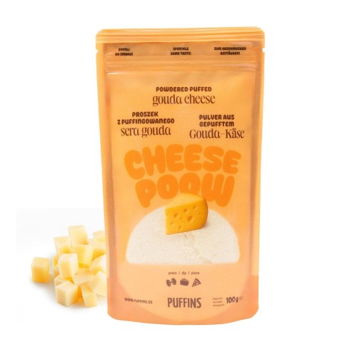Przejdź do produktu Ser GOUDA suszony w proszku 100g - PUFFINS
