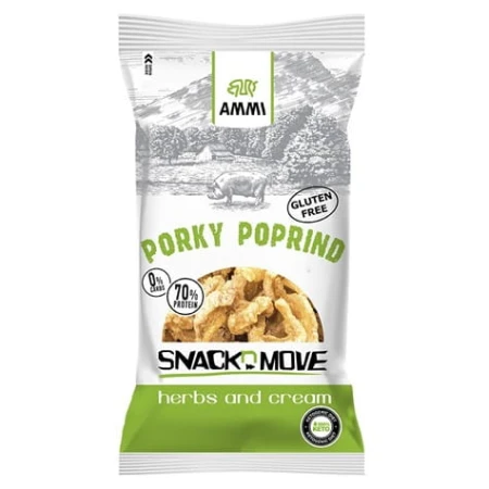 Prażynki wieprzowe Keto - zioła i śmietanka AMMI 40g 0.jpg