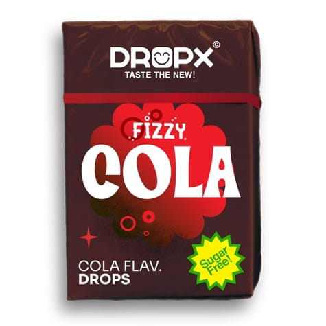 Przejdź do produktu Drażetki bez cukru o smaku Coli 20g DROPX 