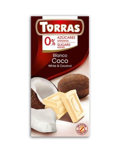 Przejdź do produktu Keto Czekolada biała z kokosem 75 g Torras 