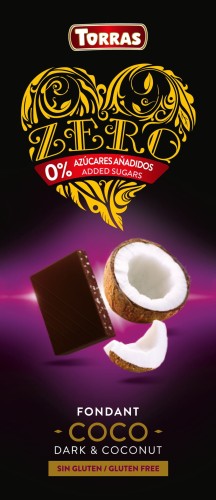 Przejdź do produktu Keto Czekolada gorzka z kokosem bez dodatku cukru ZERO 125 g Torras