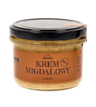 Krem migdałowy z wanilią KETO 190 g Baton Warszawski.jpg