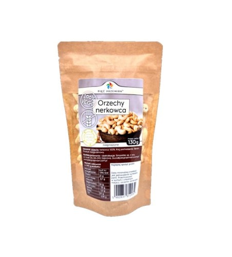 Przejdź do produktu Orzechy nerkowca 130 g Pięć Przemian