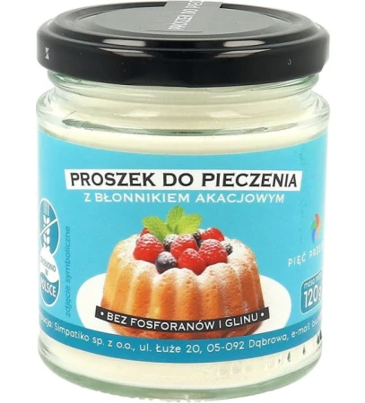 Proszek do pieczenia z błonnikiem akacjowym bezglutenowy 120 g Pięć Przemian.jpg