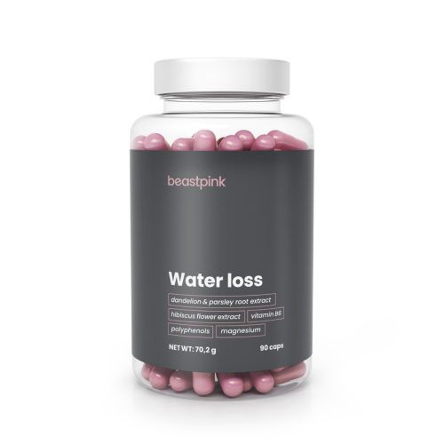 Przejdź do produktu Water Loss kapsułki na nadmiar wody w organiźmie dla kobiet  90 kaps. BeastPink