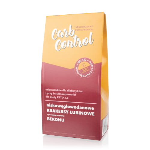 Przejdź do produktu Keto Krakersy łubinowe o smaku bekonowym 75 g Piekarnia Kiełtyka