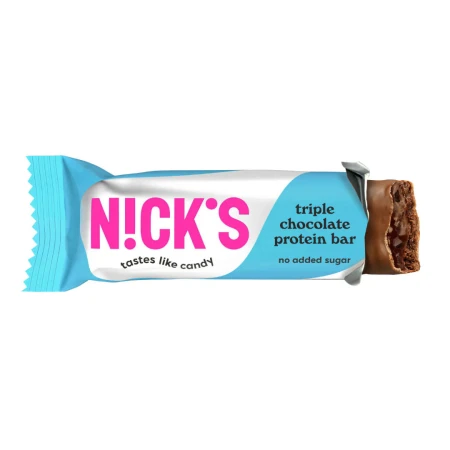 Baton Keto Low Carb Nick;s proteinowy potrójna czekolada 50 g