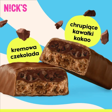Baton Keto Low Carb Nick;s proteinowy potrójna czekolada 50 g