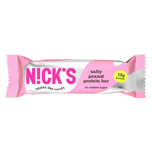 Przejdź do produktu Baton Keto Low Carb proteinowy Nick's  słony orzech ziemny 50 g