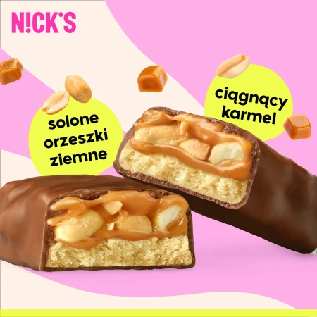 Baton Keto Low Carb proteinowy Nick's  słony orzech ziemny 50 g