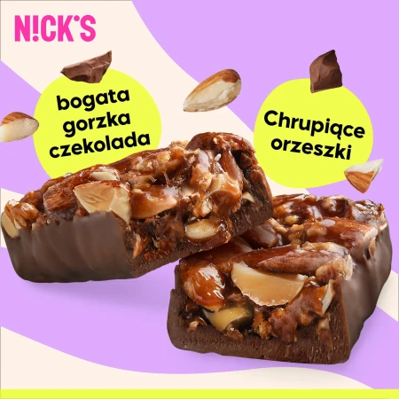Baton Keto Low Carb Nick's orzechowy z migdałami 40 g