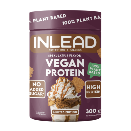 Przejdź do produktu Wegański napój proteinowy o smaku ciasteczek korzennych 300g Inlead