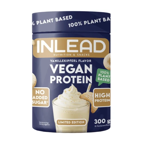 Przejdź do produktu Wegański napój proteinowy waniliowe ciasteczko 300g Inlead