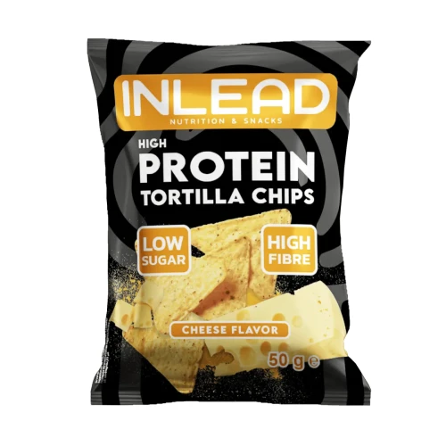 Przejdź do produktu Chipsy tortilla serowe o wysokiej zawartości białka 50 g Inlead