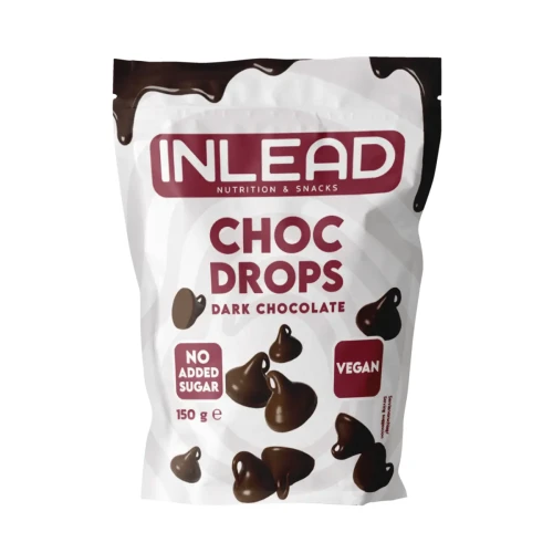 Przejdź do produktu Dropsy, krople z ciemnej czekolady 150g Inlead