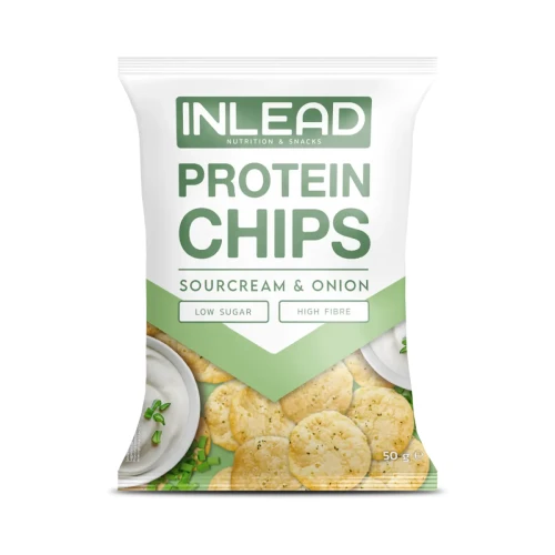 Przejdź do produktu Chipsy proteinowe śmietanowo cebulowe 50g Inlead
