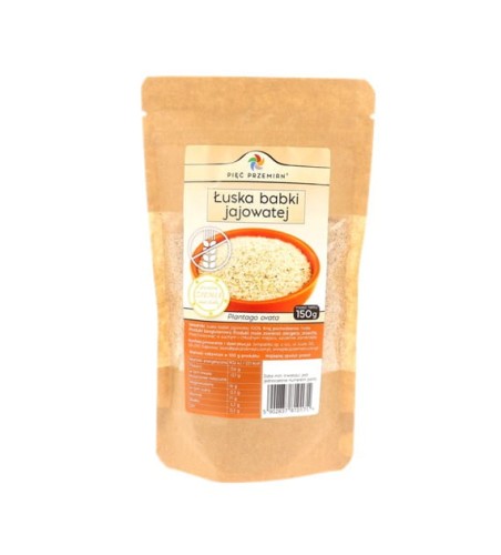 Przejdź do produktu Łuska babki jajowatej 150 g Pięć Przemian