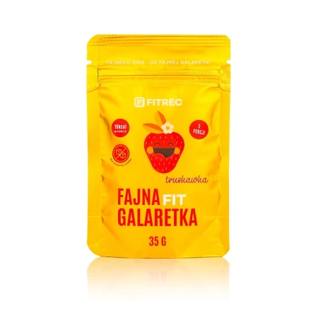 Galaretka bez cukru truskawkowa 35 g (5 porcji) – Fitrec