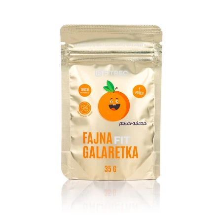 Galaretka Fun bez cukru Pomarańczowa 35g (5 porcji) – Fitrec