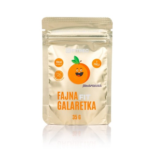 Przejdź do produktu Galaretka Fun bez cukru Pomarańczowa 35g (5 porcji) – Fitrec