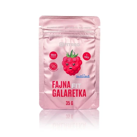 Galaretka bez cukru malinowa 35g (5 porcji) – Fitrec