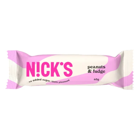 Baton Czekoladowy z Orzeszkami i Karmelem Bez Dodatku Cukru 40 g - NICK’S